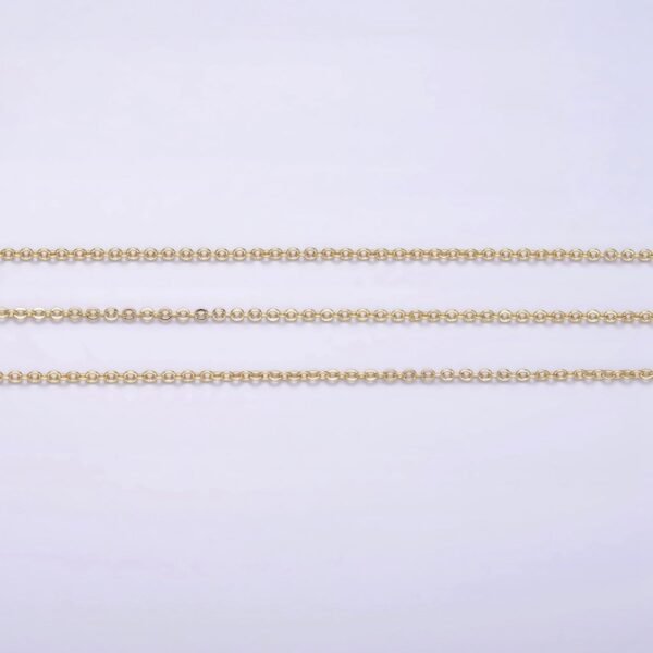 14K Gold Filled 1.2mm Dainty Cable Chain 18 Inch, 16 Inch, 20 Inch Layering Chain Necklace | WA-2117 - WA-2119