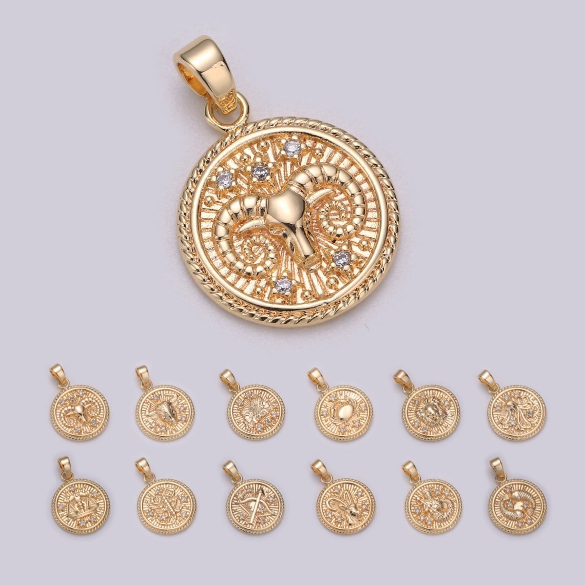 18k-gold-filled-zodiac-horoscope-sign-constellation-medallion-pendant-charm-textured-coin-decorative-edge-for-necklace-jewelry-making-a-417-a-428-550416