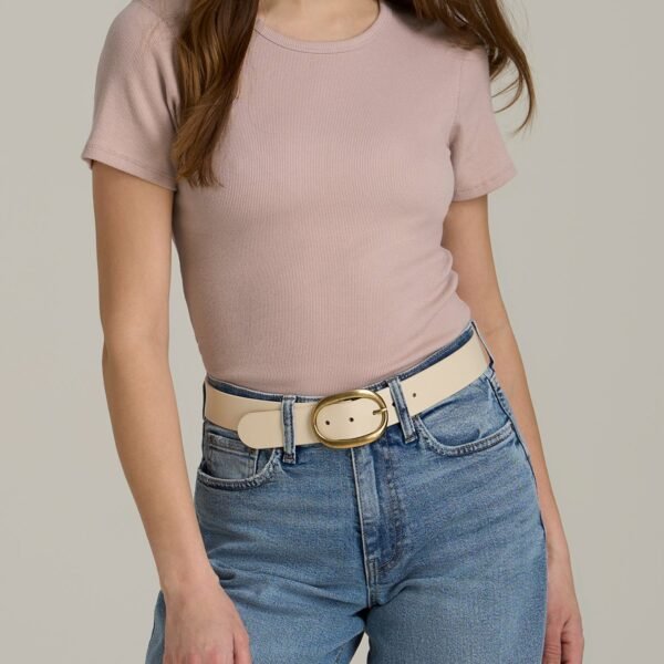 Short Sleeve Crew Neck Ribbed T-Shirt for Tall Women in Desert Rose
